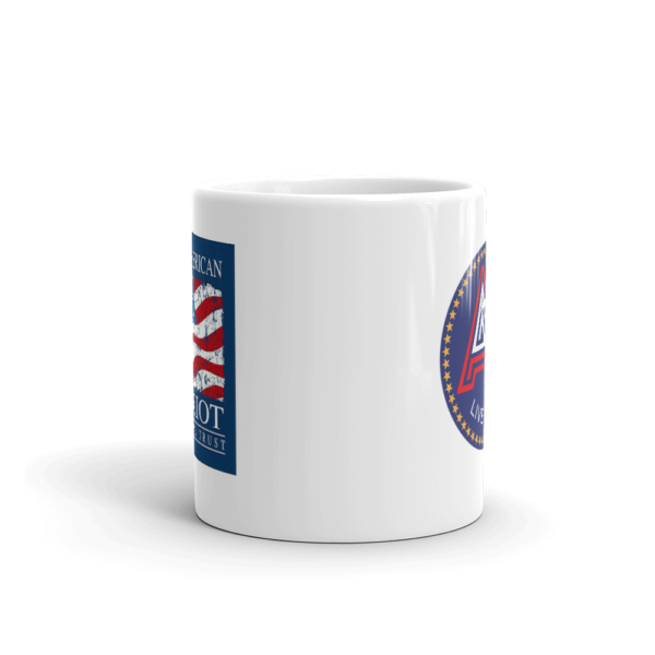 11 Oz. Ceramic Coffee Mug with Logo and Real American Patriot